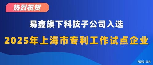 科技創新實力再獲認可 易鑫集團成功入選上海市專利工作試點企業